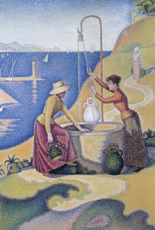 Paul Signac women at the well opus